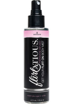 Load image into Gallery viewer, Flirtatious Pheremone Infused Body Mist Vanilla, Sugar and Sweet Pea 4.2oz Spray

