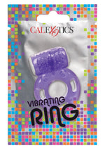 Load image into Gallery viewer, Foil Pack Vibrating Cock Ring - Purple
