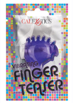 Load image into Gallery viewer, Foil Pack Vibrating Finger Teaser - Purple
