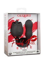 Load image into Gallery viewer, French Kiss Elite Siren Rechargeable Silicone Vibrator with Clitoral Stimulator - Black
