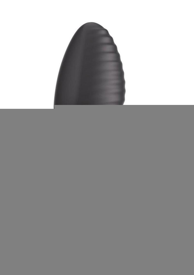 Frenzy Pressure Sensing App Control Rotating Rechargeable Silicone Butt Plug - Black