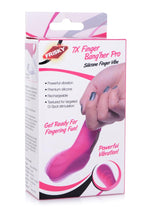 Load image into Gallery viewer, Frisky 7x Finger Bang&#39;her Pro Silicone Rechargeable Finger Vibrator - Pink
