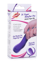 Load image into Gallery viewer, Frisky 7x Finger Bang&#39;her Pro Silicone Rechargeable Finger Vibrator - Purple
