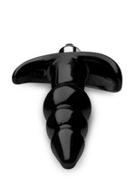 Load image into Gallery viewer, Frisky Bubbling Noir Ribbed Anal Plug
