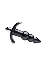 Load image into Gallery viewer, Frisky Bubbling Noir Ribbed Anal Plug
