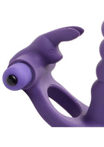 Load image into Gallery viewer, Frisky Double Delight Dual Penetration Vibrating Rabbit C-Ring
