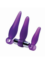 Load image into Gallery viewer, Frisky Fanny Fiddlers 3 Piece Finger Rimmer Set + Vibrating Bullet