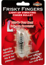 Load image into Gallery viewer, Frisky Fingers Light Up Vibrating Finger Bullet - Clear
