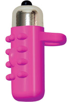 Load image into Gallery viewer, Frisky Fingers Silicone Finger Sleeve with Vibrating Bullet - Magenta/Pink
