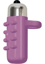 Load image into Gallery viewer, Frisky Fingers Silicone Finger Sleeve with Vibrating Bullet - Purple
