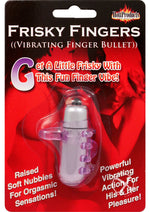 Load image into Gallery viewer, Frisky Fingers Silicone Finger Sleeve with Vibrating Bullet - Purple
