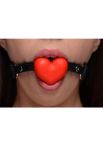 Load image into Gallery viewer, Frisky Heart Beat Silicone Heart Shaped Mouth Gag
