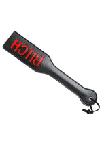 Load image into Gallery viewer, Frisky Imprint Spanking Paddle- Bitch - Black
