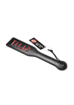 Load image into Gallery viewer, Frisky Imprint Spanking Paddle- Slut - Black
