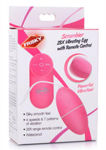 Load image into Gallery viewer, Frisky Scrambler 28x Rechargeable Vibrating Egg with Remote Control - Pink
