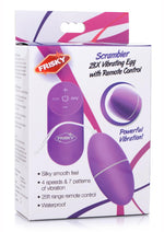 Load image into Gallery viewer, Frisky Scrambler 28x Rechargeable Vibrating Egg with Remote Control - Purple
