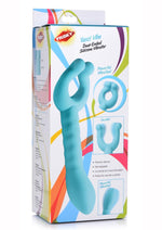 Load image into Gallery viewer, Frisky Yass Vibe Dual Ended Silicone Rechargeable Vibrator - Teal
