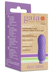 Gaia Eco Bliss Rechargeable Plant Based Vibrator - Lilac/Purple