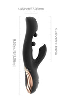 Load image into Gallery viewer, Gem Pressure Sensing App-Controlled Twin Balls Rabbit Vibrator

