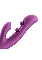 Load image into Gallery viewer, Gem Pressure Sensing App-Controlled Twin Balls Rabbit Vibrator - Gold/Purple
