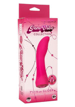 Load image into Gallery viewer, Gem Vibe Collection Glider Rechargeable Silicone G-Spot Vibrator - Pink
