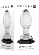 Load image into Gallery viewer, Gender X Crystal Ball Glass Plug - Clear
