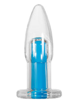 Load image into Gallery viewer, Gender X Electric Blue Silicone Rechargeable Vibrator with Remote Control - Blue/Clear
