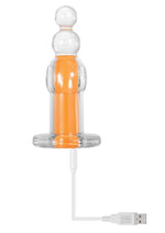 Load image into Gallery viewer, Gender X Orange Dream Silicone Rechargeable Beads with Remote Control
