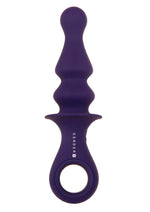 Load image into Gallery viewer, Gender X Ring Pop Rechargeable Silicone Vibrating Anal Plug - Purple