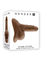 Load image into Gallery viewer, Gender X Tpe Stand to Pee Hollow Dong - Chocolate
