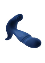 Load image into Gallery viewer, Gender X True Blue Rechargeable Silicone Thrusting Anal Vibrator
