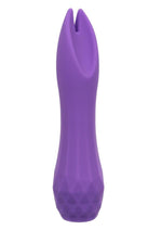 Load image into Gallery viewer, Gia Dual Flicker Silicone Rechargeable Vibrator - Purple
