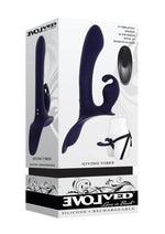 Load image into Gallery viewer, Giving Vibes Rechargeable Silicone Triple Vibrator - Purple

