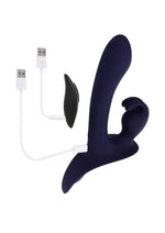 Load image into Gallery viewer, Giving Vibes Rechargeable Silicone Triple Vibrator
