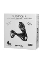 Load image into Gallery viewer, Gladiator F Rechargeable Silicone Couples Cock Ring - Black
