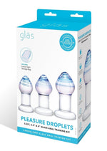 Load image into Gallery viewer, Glas Amethyst Rain Anal Training Kit - Clear - 3 Piece
