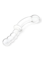 Load image into Gallery viewer, Glas Girthy Double Sided Glass Dong with Anal Bead Grip Handle
