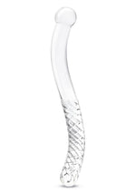 Load image into Gallery viewer, Glas Pelvic Glass Wand Double Ended - Clear - 11in
