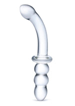 Load image into Gallery viewer, Glas Ribbed G-Spot Glass Dildo - Clear - 8in
