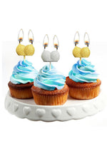 Load image into Gallery viewer, Glitterati Boobie Party Candles - Black/Gold - 5 Per Set
