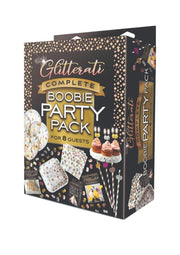 Glitterati Boobie Party - Black/Gold - Pack