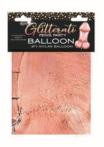 Load image into Gallery viewer, Glitterati Penis Mylar Ballon - Rose Gold - 3ft
