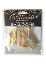 Load image into Gallery viewer, Glitterati Penis Party Confetti Filled Balloons - 5 Pack
