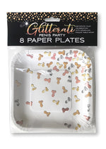 Load image into Gallery viewer, Glitterati Penis Party Paper Plates - 8 Pack
