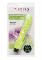 Load image into Gallery viewer, Glow In The Dark Jelly Vibrator - Glow In The Dark/Green