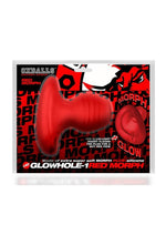 Load image into Gallery viewer, Glowhole 1 Hollow Buttplug with Led Insert - Small - Red Morph - Red - Small
