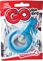 Load image into Gallery viewer, Go Vibe Ring Disposable Cock Ring - Blue
