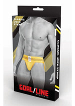 Load image into Gallery viewer, Goal Line Class Jockstrap - Yellow - Medium/Small
