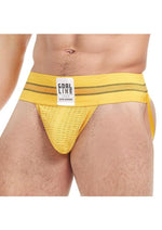Load image into Gallery viewer, Goal Line Class Jockstrap - Yellow - Medium/Small
