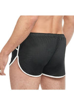Load image into Gallery viewer, Goal Line Side Split Mesh Booty Shorts